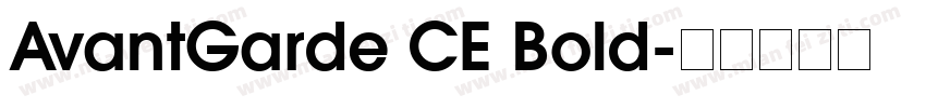 AvantGarde CE Bold字体转换